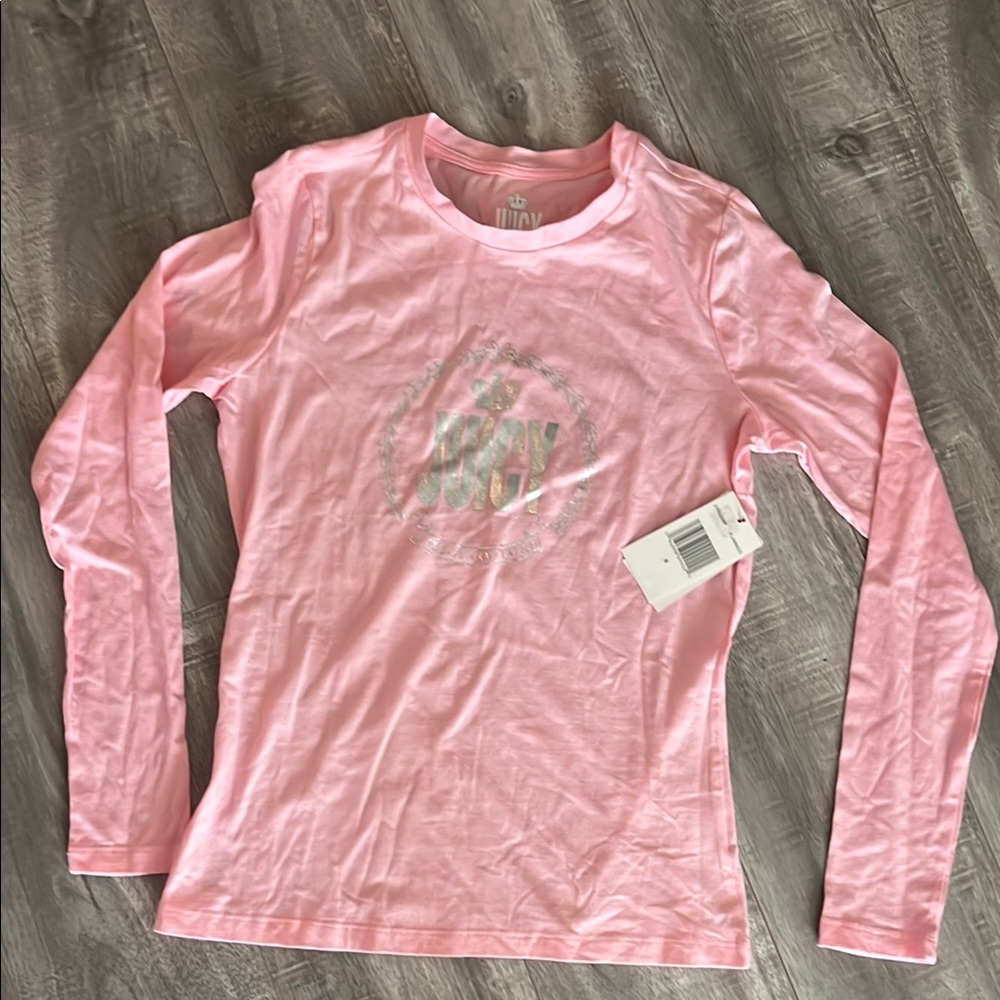 Pink Juicy Couture Long Sleeve Graphic Tee